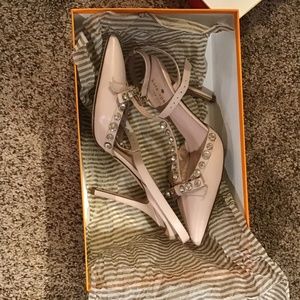 Kate Spade T-Strap heels with Rhinestones